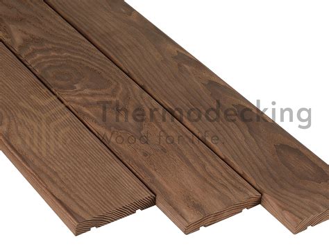 Фасадная доска «Термобереза» (прямой планкен) | Thermodecking