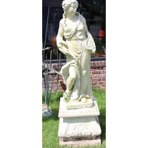 Antique Life Size Cement Statue Of A Classical