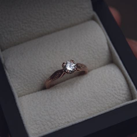 Rose Gold Moissanite Ring – Moira Patience