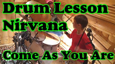 Nirvana Come As You Are Drums Урок Игры На Барабанах Drum lessons - YouTube