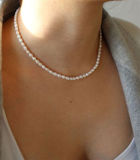 Pearl Necklace, Freshwater Real Pearl Necklace, Vintage Pearl Necklace ...