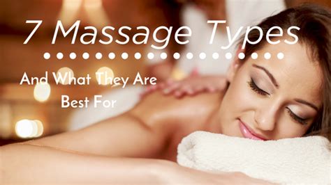 7 Massage Types and What They are Best For – Bellezza