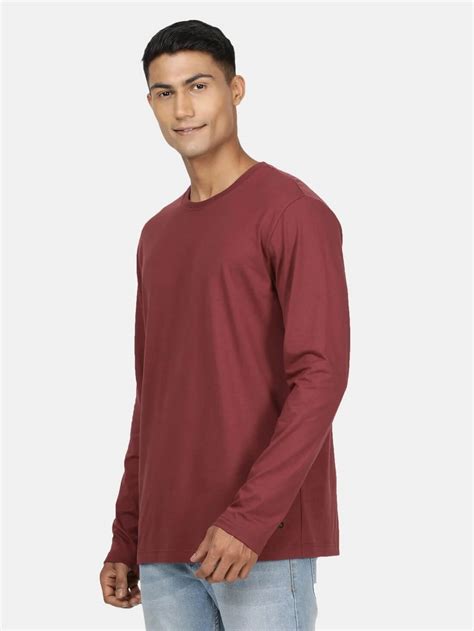 jockey burgundy full sleeve  shirt  men  routefashion