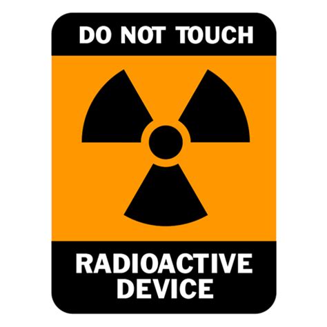 Radioactive Device Sticker - Just Stickers : Just Stickers