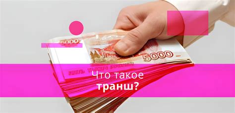 Что такое транш (денежный, кредитный): определение, признаки