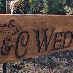 Personalized Engraved Wood Signs for Weddings, Anniversary, Backyard or ...