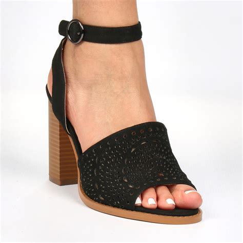 black block heels saylor black ls boutique