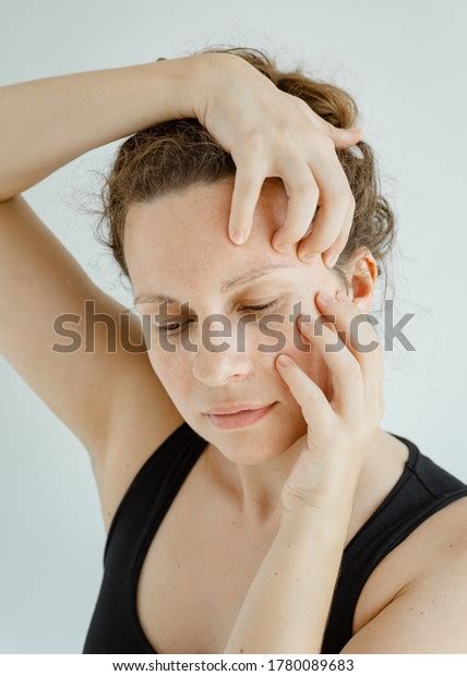 Face Yoga Eyelid Lift Photos, Images & Pictures | Shutterstock