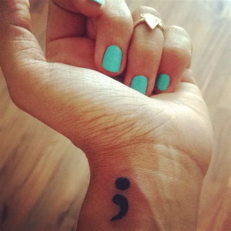 my story isn't over ; #semicolon #projectsemicolon #tattoo | Semicolon ...