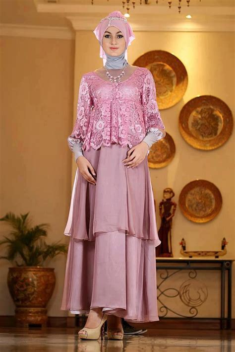 model kebaya muslim terbaru  modern elegan