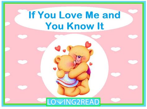 If You Love Me and You Know It - Loving2Read