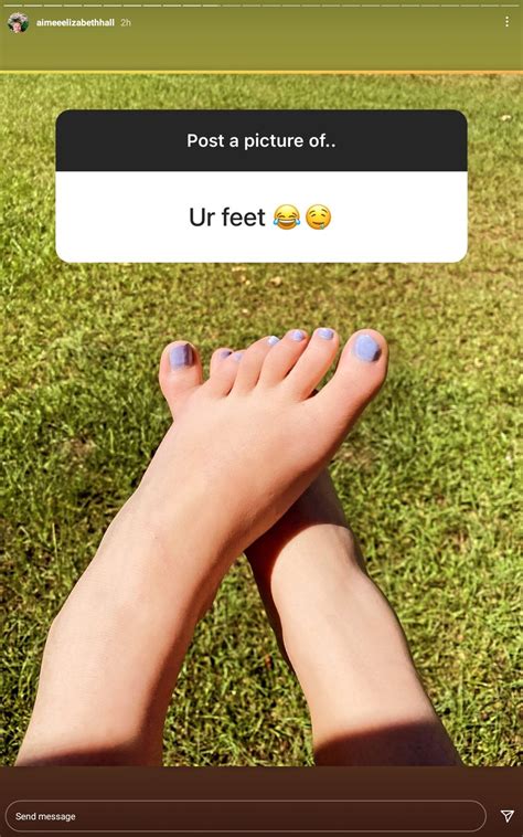 Aimee Hall's feet