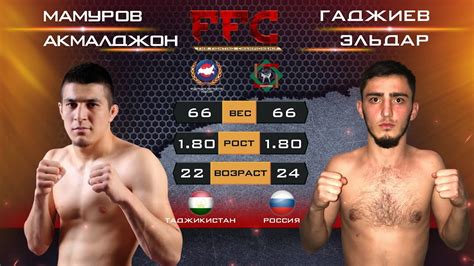 FFC 1 | Мамуров Акмалджон vs Гаджиев Эльдар | Бой MMA - YouTube