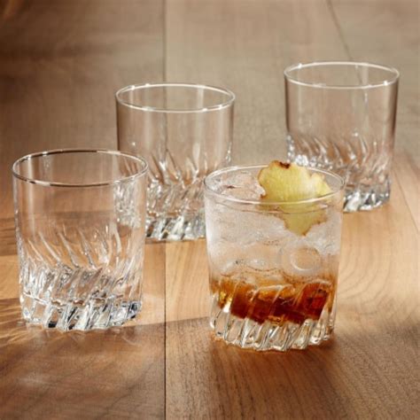 Dash of That Old-Fashioned Whiskey Glassware Set - 4 Pack - Clear, 10.5 ...