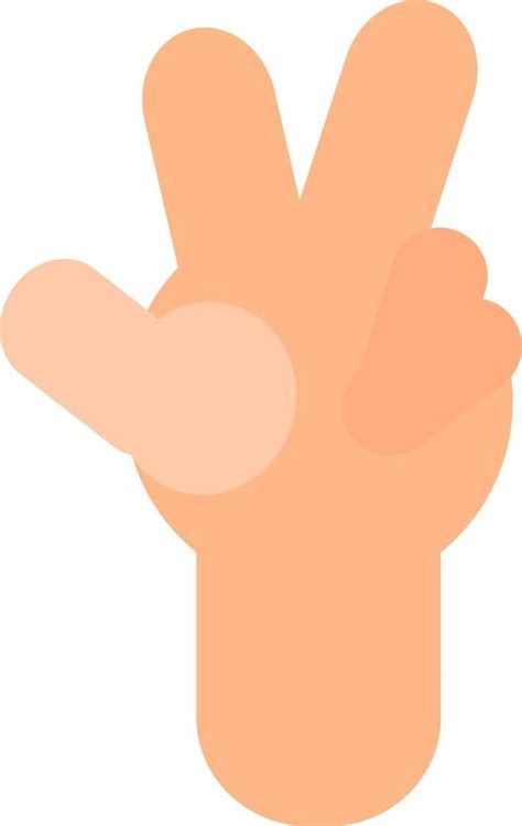 Three fingers, illustration, vector on a white background. 13683454 ...