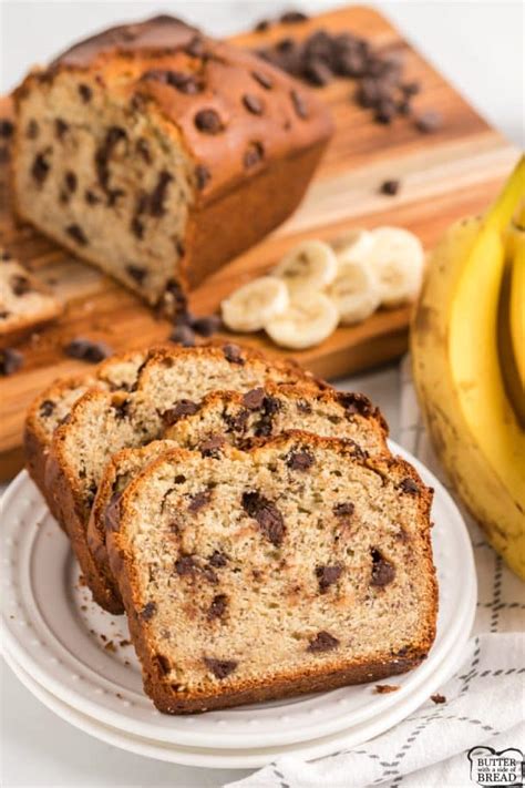 CHOCOLATE CHIP BANANA BREAD - Butter with a Side of Bread