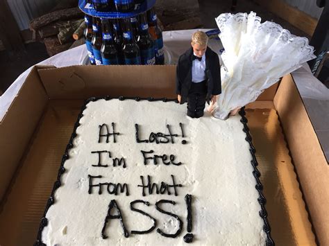 Divorce Party Cake for Men