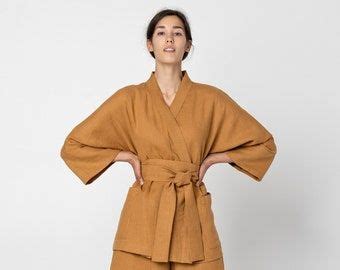 одежда из льна | Etsy | Cotton kimono cardigan, Kimono, Organic clothing