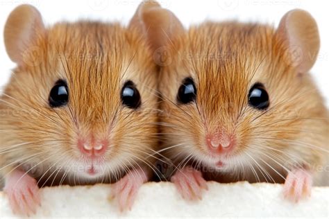 Two brown mice looking at the camera 66979643 Stock Photo at Vecteezy