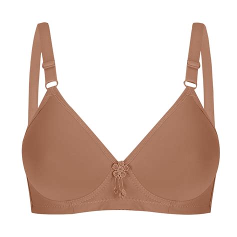 HOOMEUMY Bras for Women Light and Thin Non-marking Wire Free Bra One