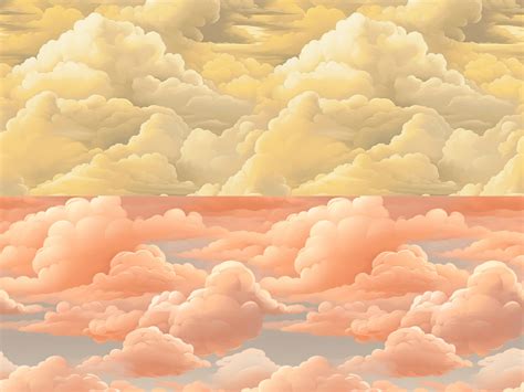 Aesthetic Dreamy Clouds Digital Seamless Paper Pattern Pack - Etsy