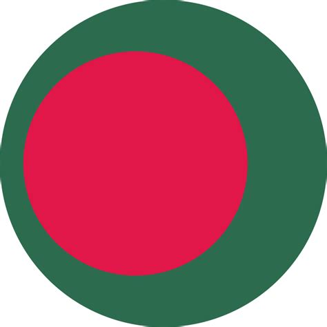 Bangladesh Flag Round Circle Icon PNG And SVG Vector Free, 44% OFF