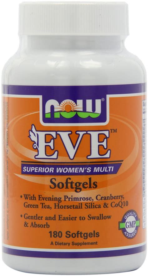 Amazon.com: Now Foods Eve, Women's Multi Vitamin, Softgels, 180-Count ...