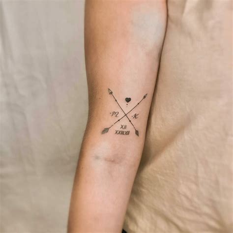 pfeil und bogen tattoo designs