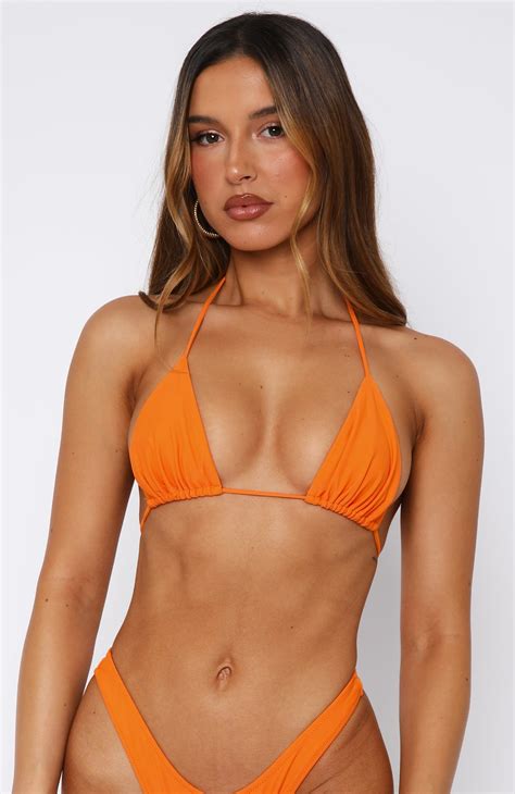 Golden Hour Bikini Top Tangerine | White Fox Boutique US