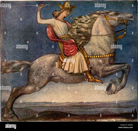 32 Riddaren Rider (2) by John Bauer 1914 Stock Photo - Alamy