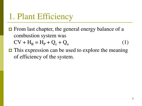 PPT - Efficiency of Combustion Plant PowerPoint Presentation, free download - ID:295367