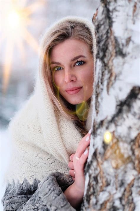 Winter Wonderland - Beautiful Portrait of a Woman in the Snow