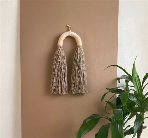 Jute arch wall decor jute art bohemian wall decor bohemian | Etsy
