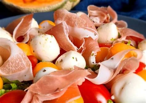 Recette: Parfait Salade Billes de Melon Serano