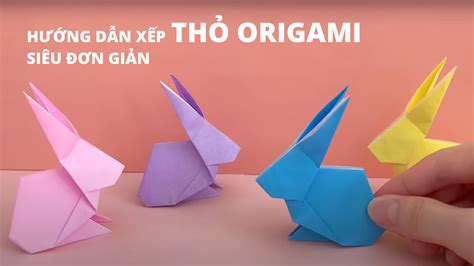 HƯỚNG DẪN CÁCH XẾP THỎ ORIGAMI SIÊU ĐƠN GIẢN - Happynuts