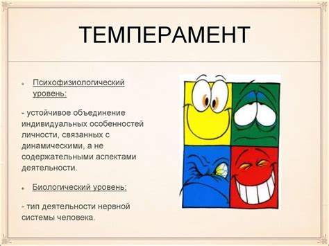 Типы темперамента - презентация онлайн