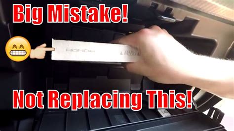 Changing a Honda Accord Sport Cabin Air filter - YouTube
