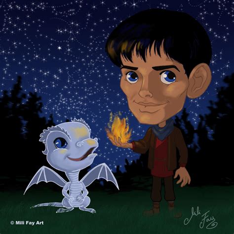 BBC's MERLIN: Merlin and Aithusa by artofMilica on DeviantArt