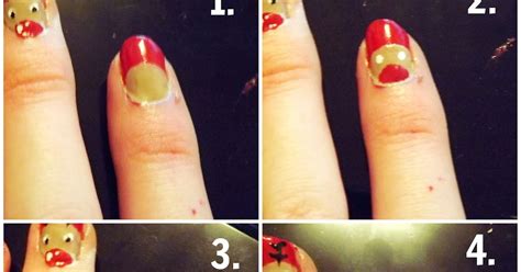 RachellaBlogs: How To: Rudolph Christmas Nails!