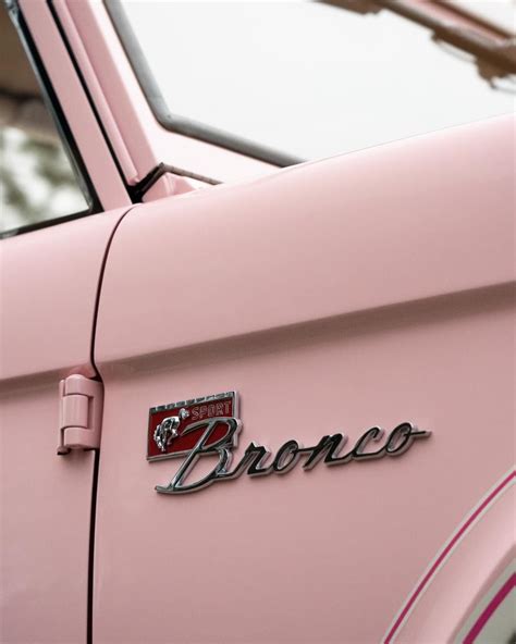 Pink Ford Bronco Truck
