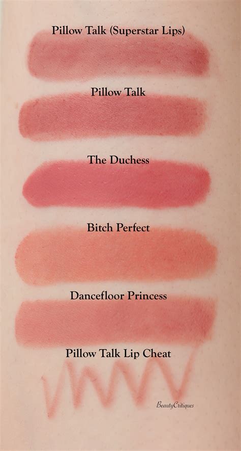 Charlotte Tilbury Lipstick Swatches