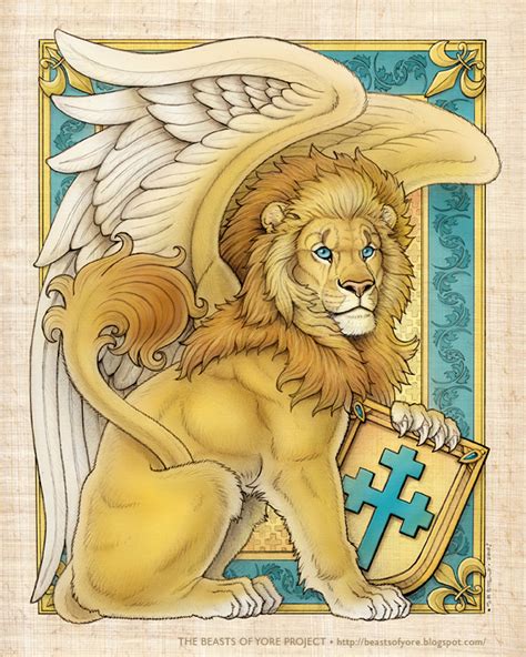 Winged lion by Synnabar | Lion sketch, Lion art, Creature drawings