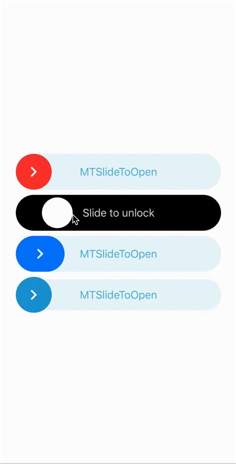 simple slidetounlock ios ui component written  swiftui