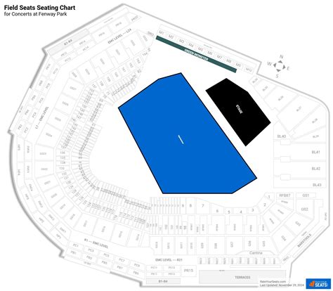 fenway concert seating chart 1