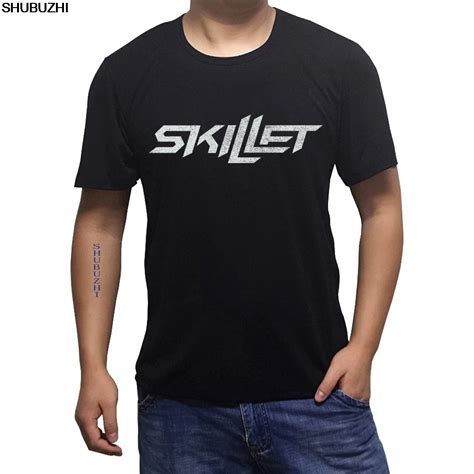 New Fashion Mens Short Sleeve Tshirt cotton T Shirts Skillet Band Logo ...