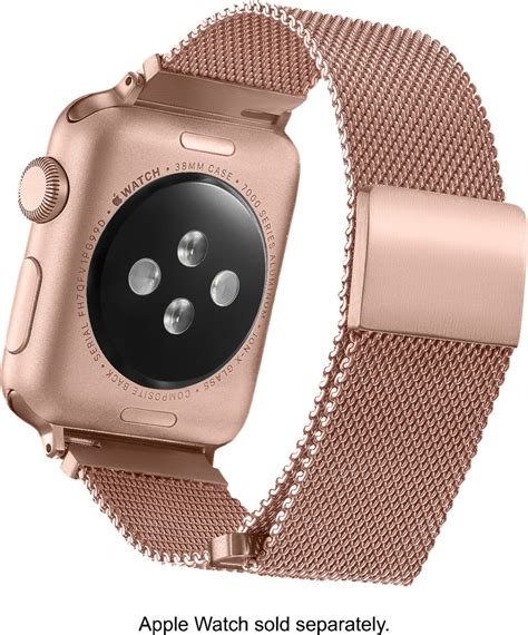 Best Buy: Platinum™ Magnetic Stainless Steel Mesh Band for Apple Watch ...