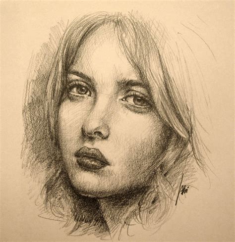 Portrait Drawing of a Girl – Art of Wei