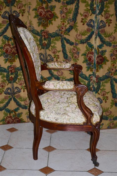 Cabriolet Armchair In Mahogany Massif Napoleon III