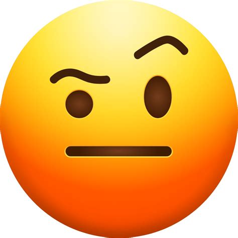 "Face with Raised Eyebrow" Emoji - Download for free – Iconduck