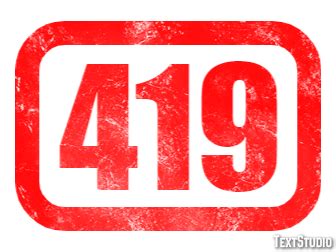 419 Text Effect and Logo Design Number